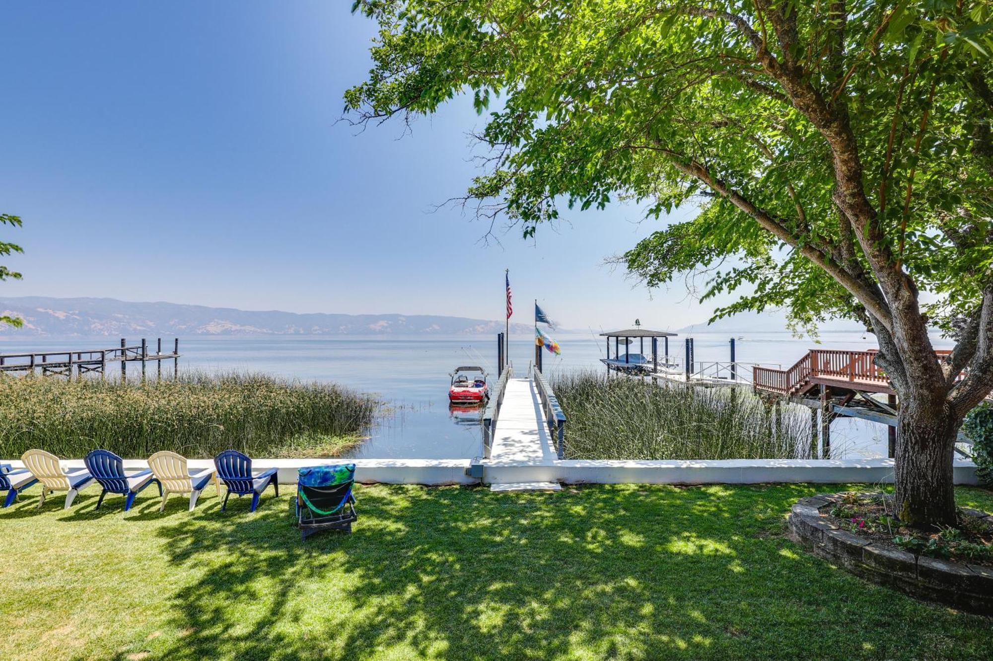 Spacious Lakeport House On Clear Lake With Dock Vila Exterior foto